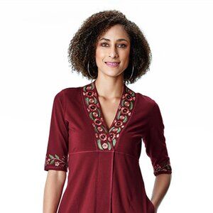 ✨ eShakti Button Front Cotton Corduroy Suspender Skirt (Style CL0095690) ✨